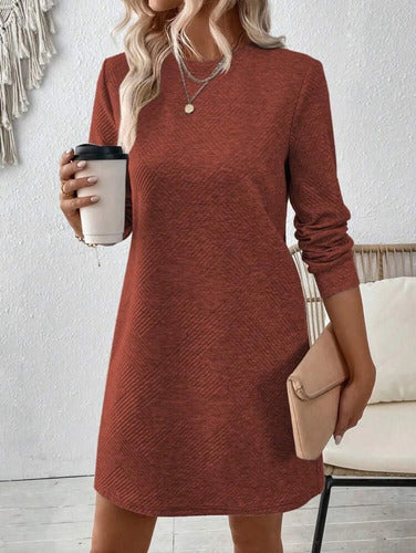 Vestido Tejido De Punto Acanalado Para Invierno Kikinas