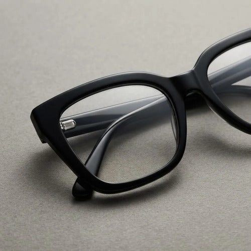 Armazon Lentes Ojo De Gato Gafas Cat Eyes Ovalada Kikinas Negro
