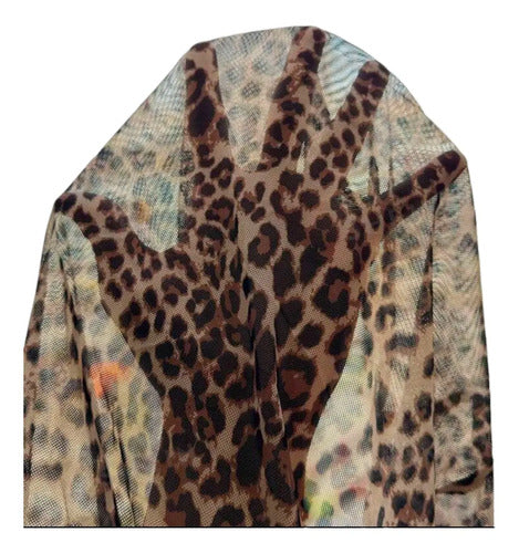 Vestido Ajustado Con Estampado De Leopardo Espalda Abierta