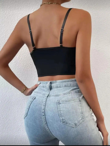 Corset De Encaje Tipo Bustier