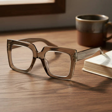 Armazón De Lentes Cuadrado Grises Kikinas Gris Oscuro