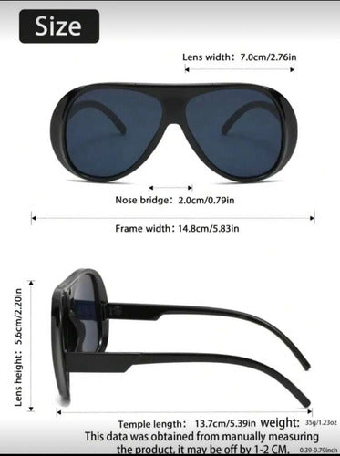 Lentes De Sol Aviador Gafas Genérico Verano Kikinas Aviador Carey Marrón
