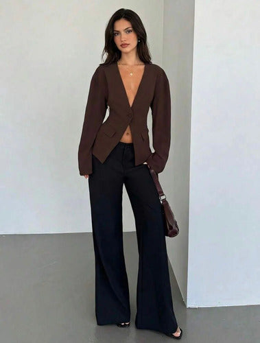Blazer Saco Saquito Casual Tela Ligera Kikinas