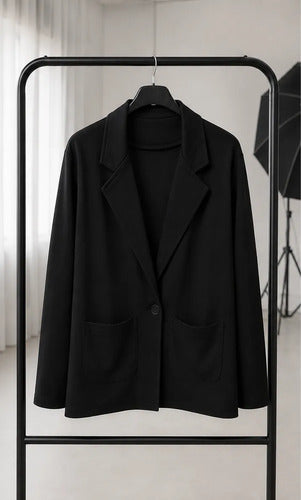 Chaqueta Blazer Saco Casual De Tela Elastizada