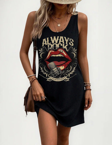 Vestido Remeron Musculosa Remera Moda Dama Verano