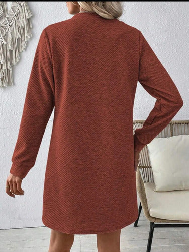 Vestido Tejido De Punto Acanalado Para Invierno Kikinas