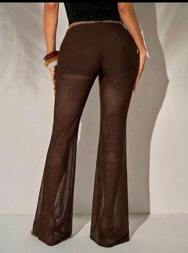 Pantalón Tul Malla Transparente Con Pantie Oxford Kikinas