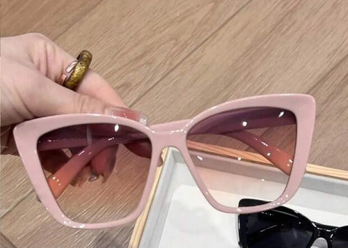 Lentes De Sol Ojo De Gato Gafas Cateyes Rosa Kikinas Cat Eyes Rosa