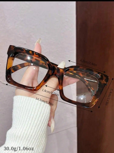 Armazón De Lentes Cuadrado Genérico Fashion Carey Kikinas Carey