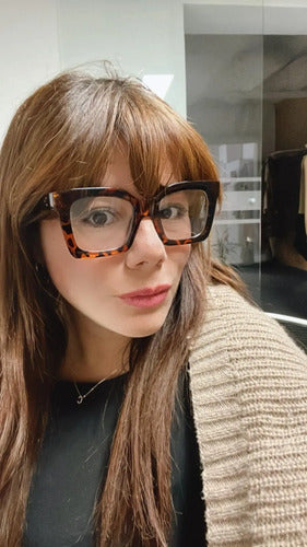 Armazón De Lentes Cuadrado Genérico Fashion Carey Kikinas Carey