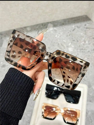 Lentes De Sol Genérico Diseño Animal Print Leopardo Kikinas