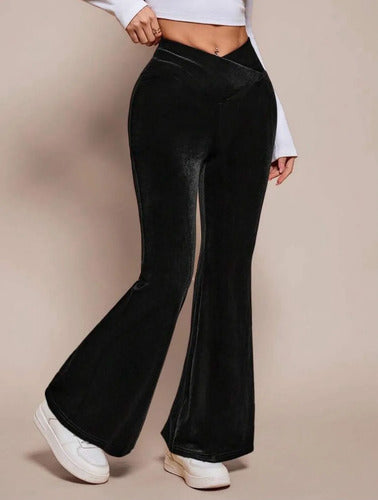 Pantalón Oxford Terciopelo Acampanado De Fiesta Kikinas