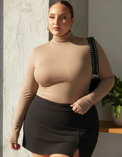 Buzo Polera Cuello Alto Plus Size Talle Grande