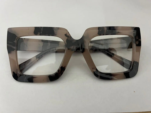 Armazón De Lentes Cuadrado Beige Transparente Kikinas Beige