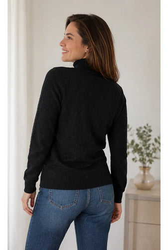 Buzo Tipo Polera Tejido Polar Forro Termico