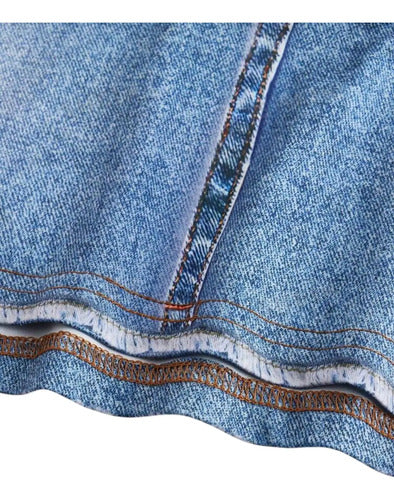 Pollera Corta Minifalda Con Estampado De Jean