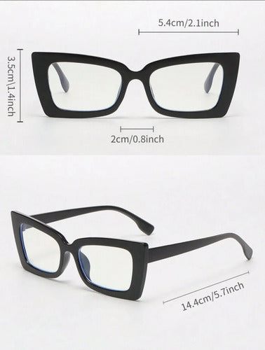 Lentes Blancos Armazon Filtro Luz Azul Antifatiga Pc Cel Tv Blanco