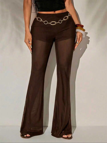 Pantalón Tul Malla Transparente Con Pantie Oxford Kikinas