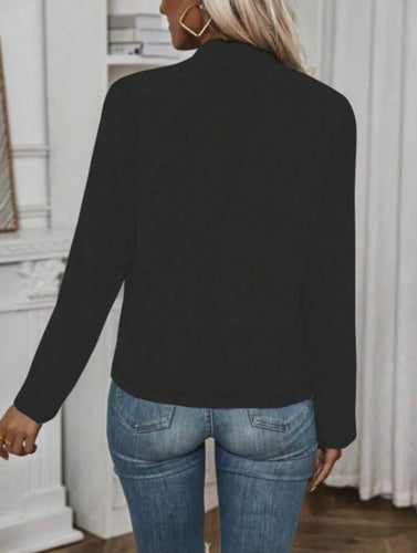 Chaqueta Casual Moda Napoleón Blazer Botones Dorados Kikinas