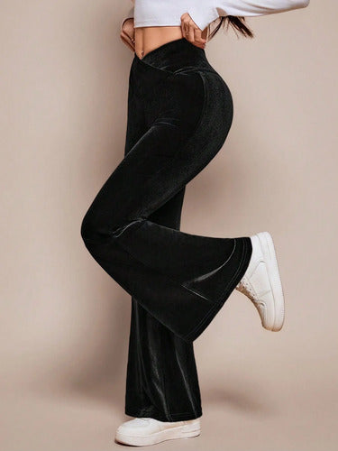 Pantalón Oxford Terciopelo Acampanado De Fiesta Kikinas