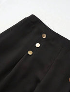 Pantalon Palazzo Botones Dorados Talle Grande Plus Size Kiki