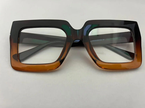 Armazón De Lentes Cuadrado Genérico Chocolate Kikinas Chocolate