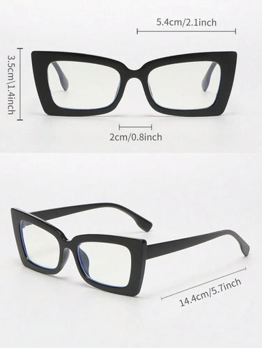 Armazón Rojo De Lentes Cuadrado Genérico Fashion De Pasta Rojo