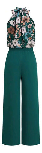 Pantalon Palazzo Botones Dorados Elastizado Napoleón Kikina