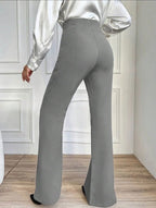 Pantalon Palazzo Botones Dorados Elastizado Napoleón Kikina