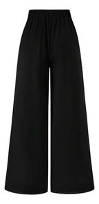 Pantalon Palazzo Botones Dorados Talle Grande Plus Size Kiki