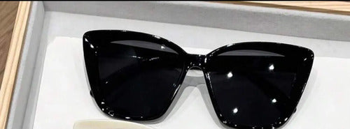 Lentes De Sol Ojo De Gato Gafas Cateyes Negros Kikinas Negro