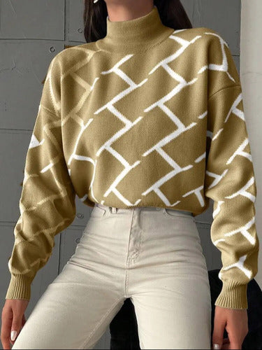 Buzo Tipo Polera Cuello Alto