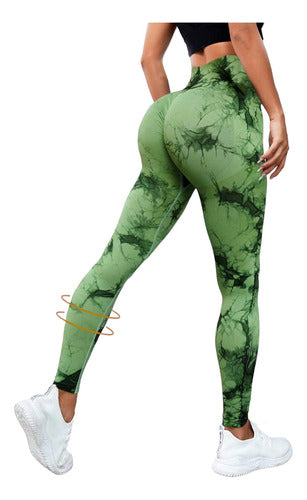 Calzas Manchadas Plus Size Con Levanta Cola  Talle XXL