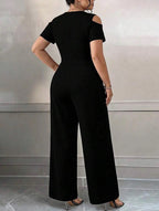 Mono Enterito Plus Size Talle Grande Hombros Descubiertos