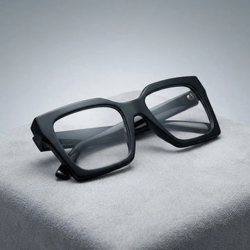 Armazón De Lentes Cuadrado Fashion De Pasta Kikinas Negro