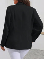 Chaqueta Blazer Saco Casual Talle Grande Botones Dorados