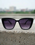 Lentes De Sol Ojo De Gatos Gafas Cateyes Verano  Kikinas Violeta Oscuro Negro