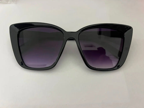 Lentes De Sol Ojo De Gatos Gafas Cateyes Verano  Kikinas Violeta Oscuro Negro