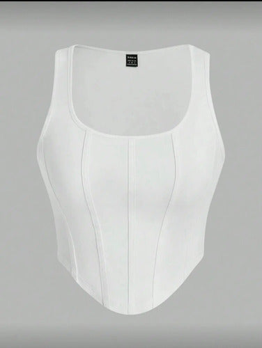Top De Vestir Asimétrico Dama Blusa Tipo Bustier Kikinas