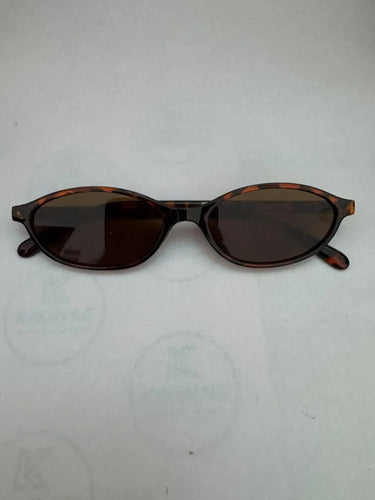 Lentes De Sol  Retro Ovalados Negro Chicos Kikinas