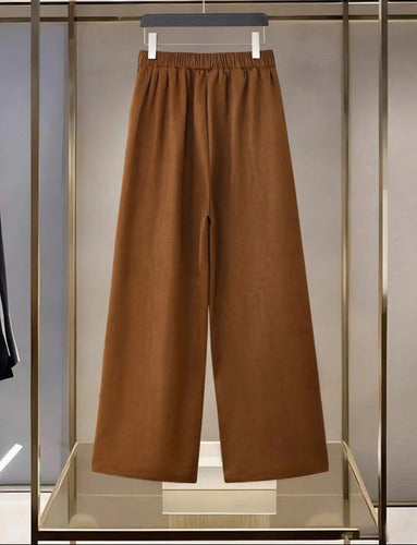 Pantalon Palazzo Botones Dorados Talle Grande Plus Size Kiki