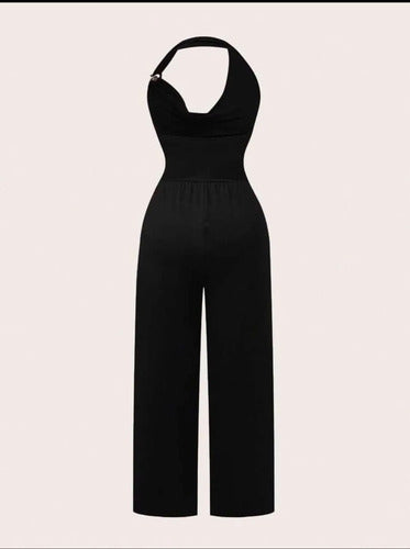 Mono Enterizo Enterito Oxford Fiesta Elegante Halter Kikinas