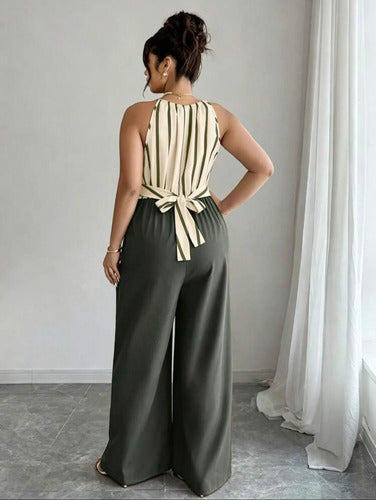 Enterito Monito Oxford  Plus Size Talle Grande Kikinas