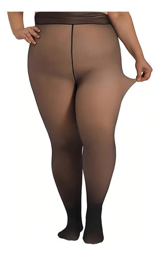 Medias Térmicas Polares Corderit Plus Size Van De Xl Al 5xl Piel Corderito Unico