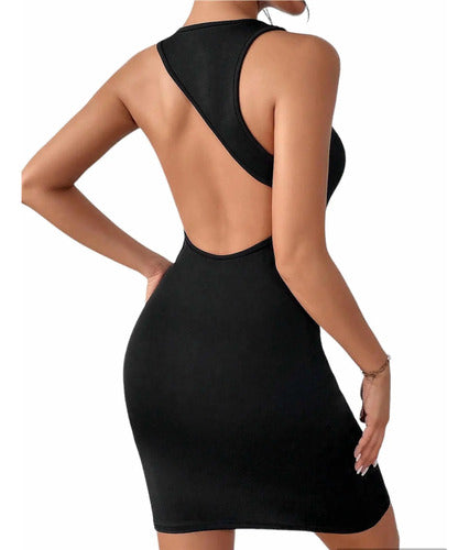 Vestido De Espalda Asimétrica