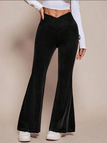 Pantalón Oxford Terciopelo Acampanado De Fiesta Kikinas