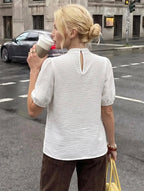 Blusa Remera Moda Napoleón Botones Dorados