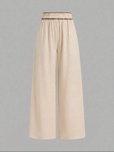 Pantalon Palazzo De Lino Talle Grande Plus Size