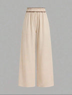 Pantalon Palazzo De Lino Talle Grande Plus Size