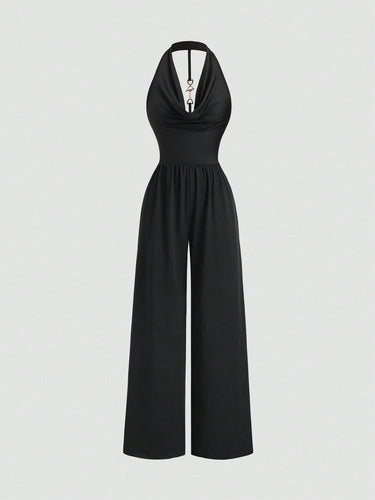 Mono Monito Enterizo Enterito Oxford Escote Halter Kikinas